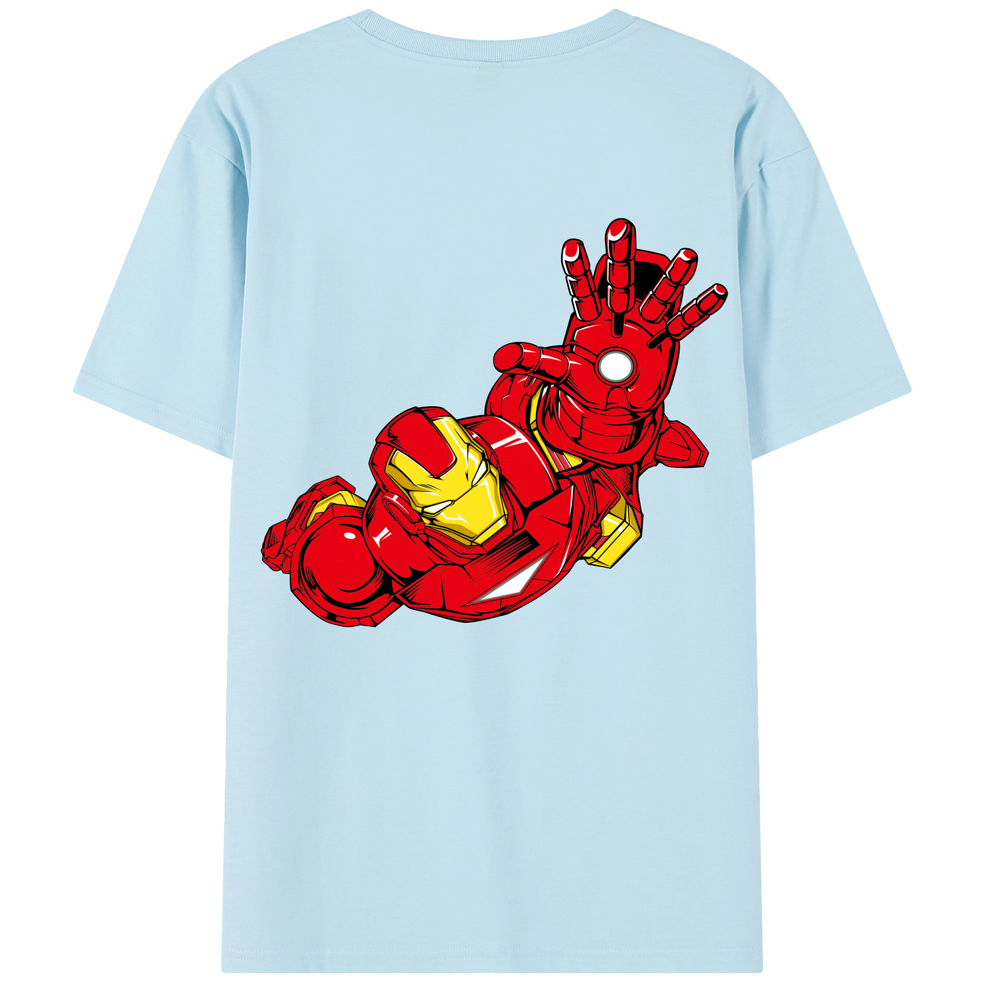 （画像用） アベンジャーズ The Avengers 綿100％半袖Tシャツ（背面プリント）